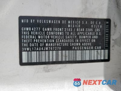 Zdjęcie 13 z 15 samochodu: 2018 VOLKSWAGEN GOLF SPORTWAGEN SEL VIN:3VWL17AU4JM767270 - miniatura