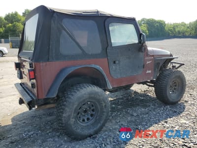 Trzecie zdjęcie samochodu z tyłu: 1997 JEEP WRANGLER / TJ SE VIN:1J4FY29P2VP412816 - miniatura