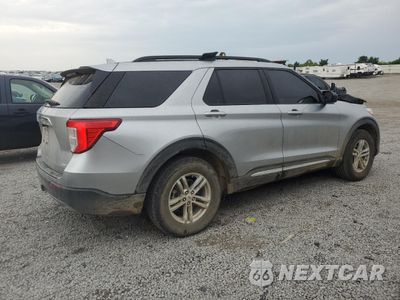 Trzecie zdjęcie samochodu z tyłu: 2020 FORD EXPLORER XLT VIN:1FMSK8DH5LGC43893 - miniatura