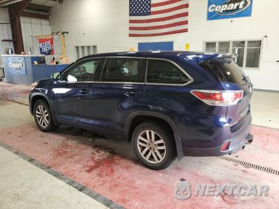 Drugie zdjęcie samochodu z przodu: 2014 TOYOTA HIGHLANDER LE VIN:5TDBKRFH6ES071003 - miniatura