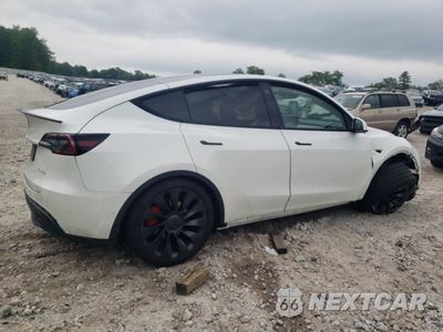 Trzecie zdjęcie samochodu z tyłu: 2022 TESLA MODEL Y VIN:7SAYGDEF8NF469237 - miniatura