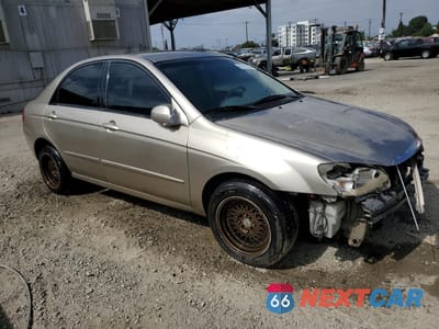 Czwarte zdjęcie samochodu z boku: 2007 KIA SPECTRA EX VIN:KNAFE122075378023 - miniatura
