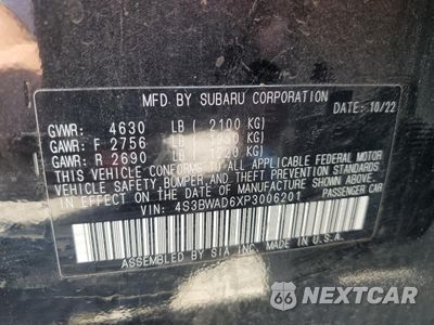 Zdjęcie 12 z 12 samochodu: 2023 SUBARU LEGACY PREMIUM VIN:4S3BWAD6XP3006201 - miniatura