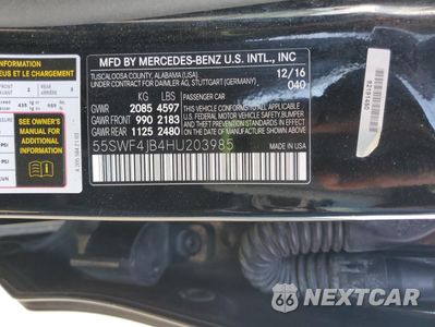 Zdjęcie 12 z 13 samochodu: 2017 MERCEDES-BENZ C 300 VIN:55SWF4JB4HU203985 - miniatura