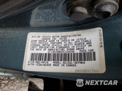 Zdjęcie 12 z 12 samochodu: 1995 TOYOTA COROLLA LE VIN:2T1AE09B2SC124256 - miniatura