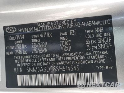 Zdjęcie 13 z 13 samochodu: 2025 HYUNDAI TUCSON SE VIN:5NMJA3DE8SH514545 - miniatura