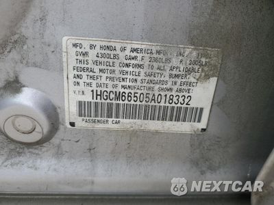 Zdjęcie 12 z 12 samochodu: 2005 HONDA ACCORD EX VIN:1HGCM66505A018332 - miniatura
