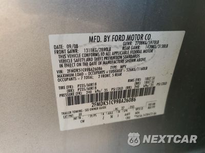 Zdjęcie 13 z 13 samochodu: 2009 FORD FLEX SE VIN:2FMDK51C99BA26086 - miniatura