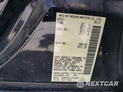 Zdjęcie 12 z 14 samochodu: 2017 NISSAN ALTIMA 2.5 VIN:1N4AL3AP7HC276149 - miniatura