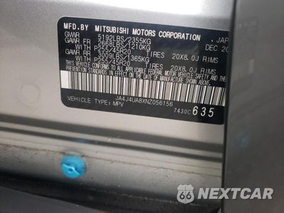 Zdjęcie 14 z 14 samochodu: 2022 MITSUBISHI OUTLANDER SE VIN:JA4J4UA8XNZ056156 - miniatura