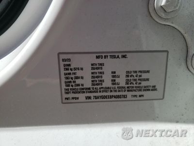 Zdjęcie 12 z 14 samochodu: 2023 TESLA MODEL Y VIN:7SAYGDEE8PA080783 - miniatura