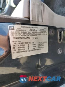 Zdjęcie 13 z 15 samochodu: 2008 CHEVROLET EQUINOX LT VIN:2CNDL33F686349138 - miniatura