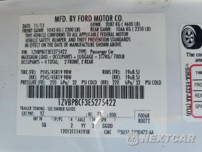 Zdjęcie 13 z 15 samochodu: 2014 FORD MUSTANG GT VIN:1ZVBP8CF3E5275422 - miniatura
