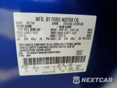 Zdjęcie 13 z 13 samochodu: 2014 FORD EXPLORER VIN:1FM5K7B80EGB57260 - miniatura
