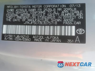 Zdjęcie 12 z 12 samochodu: 2014 TOYOTA SCION TC VIN:JTKJF5C73E3075718 - miniatura