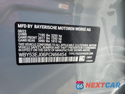 Zdjęcie 12 z 12 samochodu: 2023 BMW I7 XDRIVE60 VIN:WBY53EJ06PCN66454 - miniatura