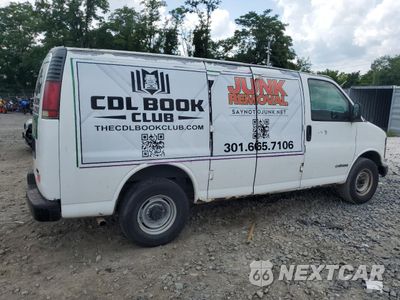 Trzecie zdjęcie samochodu z tyłu: 2002 CHEVROLET EXPRESS G3500 VIN:1GCHG35R221182417 - miniatura