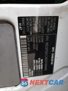 Zdjęcie 13 z 13 samochodu: 2013 MERCEDES-BENZ SPRINTER 2500 VIN:WD3PE8CC8D5745845 - miniatura