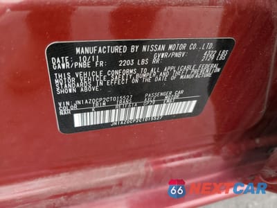 Zdjęcie 14 z 14 samochodu: 2012 NISSAN LEAF SV VIN:JN1AZ0CP2CT015527 - miniatura