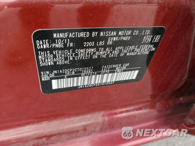 Zdjęcie 14 z 14 samochodu: 2012 NISSAN LEAF SV VIN:JN1AZ0CP2CT015527 - miniatura