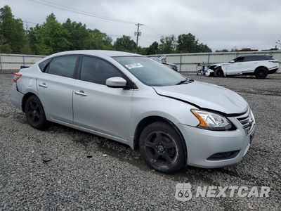 Czwarte zdjęcie samochodu z boku: 2014 NISSAN SENTRA S VIN:3N1AB7AP3EL673087 - miniatura