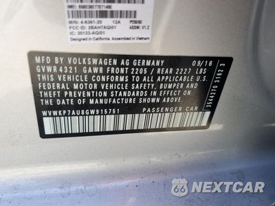 Zdjęcie 12 z 14 samochodu: 2016 VOLKSWAGEN E-GOLF SE VIN:WVWKP7AU8GW915751 - miniatura
