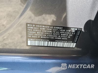 Zdjęcie 13 z 13 samochodu: 2019 VOLKSWAGEN E-GOLF SE VIN:WVWKR7AU8KW903263 - miniatura