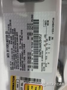 Zdjęcie 12 z 13 samochodu: 2019 FORD FUSION SE VIN:3FA6P0LU6KR284957 - miniatura