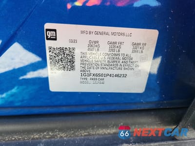 Zdjęcie 12 z 14 samochodu: 2023 CHEVROLET BOLT EV 2LT VIN:1G1FX6S01P4146232 - miniatura