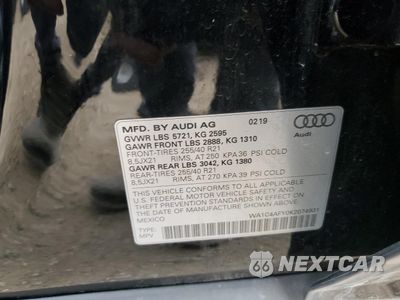 Zdjęcie 13 z 14 samochodu: 2019 AUDI SQ5 PRESTIGE VIN:WA1C4AFY0K2074931 - miniatura