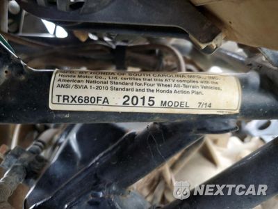 Zdjęcie 10 z 10 samochodu: 2015 HONDA TRX680 FA VIN:1HFTE3303F4001212 - miniatura