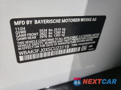 Zdjęcie 12 z 14 samochodu: 2025 BMW 540 XI VIN:WBA63FJ0XSCU23119 - miniatura