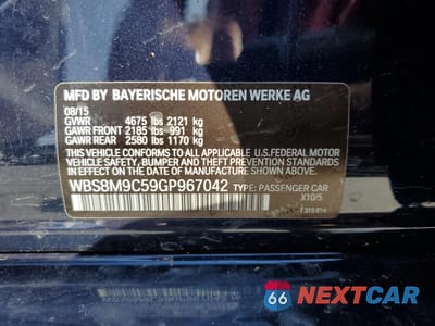 Zdjęcie 12 z 14 samochodu: 2016 BMW M3 VIN:WBS8M9C59GP967042 - miniatura