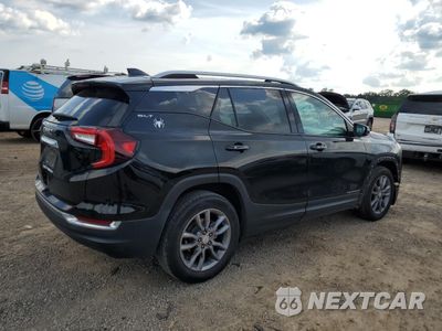 Trzecie zdjęcie samochodu z tyłu: 2022 GMC TERRAIN SLT VIN:3GKALPEV5NL177747 - miniatura