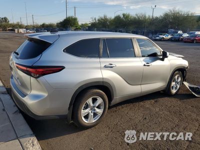 Trzecie zdjęcie samochodu z tyłu: 2023 TOYOTA HIGHLANDER L VIN:5TDKDRBH7PS518408 - miniatura
