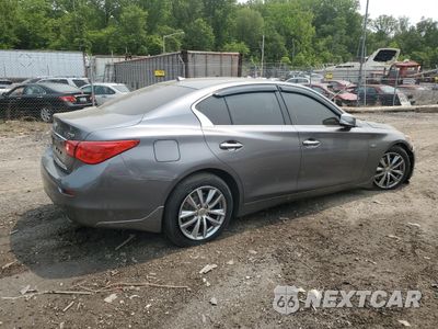 Trzecie zdjęcie samochodu z tyłu: 2016 INFINITI Q50 PREMIUM VIN:JN1EV7AR4GM346099 - miniatura