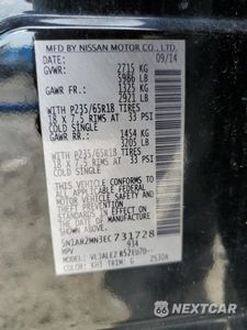 Zdjęcie 13 z 13 samochodu: 2014 NISSAN PATHFINDER S VIN:5N1AR2MN3EC731728 - miniatura