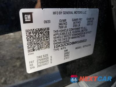 Zdjęcie 13 z 13 samochodu: 2021 GMC YUKON AT4 VIN:1GKS2CKD8MR169810 - miniatura