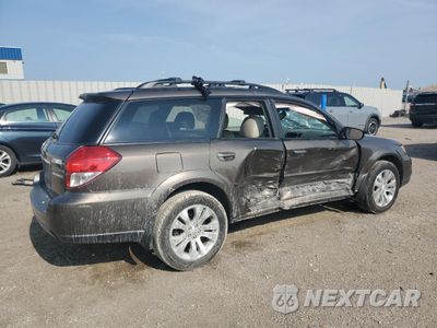 Trzecie zdjęcie samochodu z tyłu: 2009 SUBARU OUTBACK 2.5I LIMITED VIN:4S4BP66C597324814 - miniatura