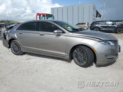 Czwarte zdjęcie samochodu z boku: 2015 LINCOLN MKZ HYBRID VIN:3LN6L2LU9FR605876 - miniatura