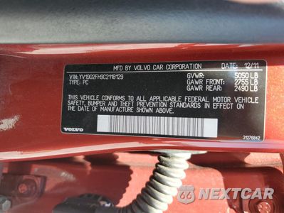 Zdjęcie 13 z 15 samochodu: 2012 VOLVO S60 T6 VIN:YV1902FH9C2118129 - miniatura