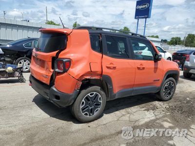 Trzecie zdjęcie samochodu z tyłu: 2017 JEEP RENEGADE TRAILHAWK VIN:ZACCJBCB3HPE46314 - miniatura