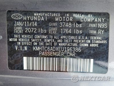Zdjęcie 12 z 14 samochodu: 2014 HYUNDAI VELOSTER VIN:KMHTC6ADXEU196386 - miniatura