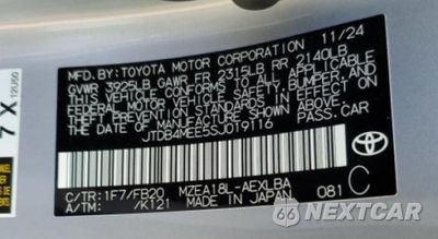 Zdjęcie 13 z 14 samochodu: 2025 TOYOTA COROLLA LE VIN:JTDB4MEE5SJ019116 - miniatura