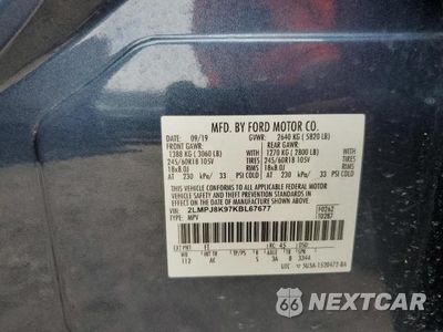 Zdjęcie 13 z 13 samochodu: 2019 LINCOLN NAUTILUS SELECT SELECT VIN:2LMPJ8K97KBL67677 - miniatura