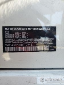Zdjęcie 12 z 12 samochodu: 2024 BMW M3 COMPETITION VIN:WBS43AY01RFT29411 - miniatura