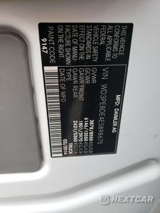 Zdjęcie 12 z 12 samochodu: 2014 MERCEDES-BENZ SPRINTER 2500 VIN:WD3PE8DE4E5898675 - miniatura
