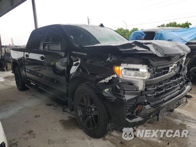 Czwarte zdjęcie samochodu z boku: 2023 CHEVROLET SILVERADO C1500 RST VIN:2GCPADED6P1117319 - miniatura