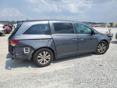 Trzecie zdjęcie samochodu z tyłu: 2015 HONDA ODYSSEY EXL VIN:5FNRL5H65FB013602 - miniatura