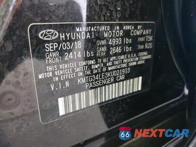 Zdjęcie 12 z 15 samochodu: 2019 GENESIS G70 PRESTIGE VIN:KMTG34LE3KU021913 - miniatura